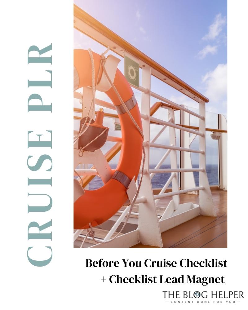 Before You Cruise Checklist