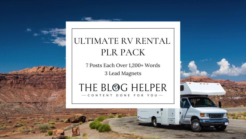 Ultimate RV Rental PLR Pack