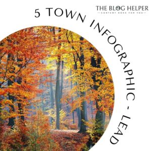 Top 5 Towns Vermont Fall Infographic Lead Magnet